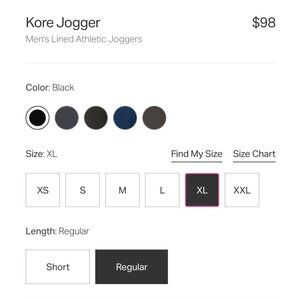 Vuori Kore Jogger - Size XL NWT